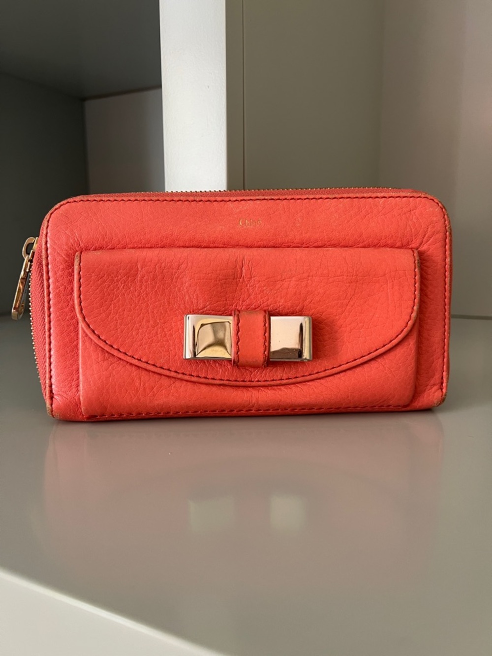 Chloe Zippy Wallet with Bow